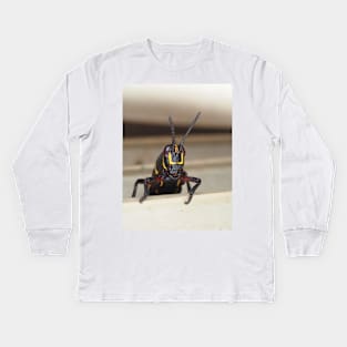 Florida lubber grasshopper Romalea microptera nymph Kids Long Sleeve T-Shirt